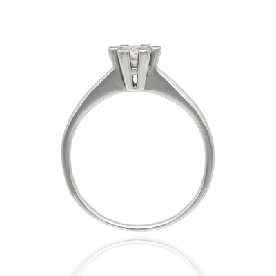 Fehér arany gyűrű 54-es méret (B18212_4I)